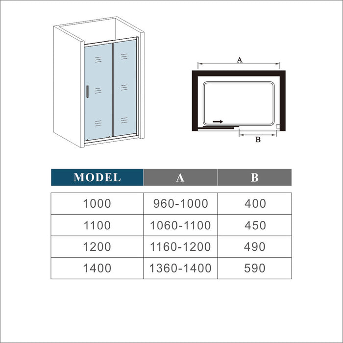 AICA shower enclosure shower door