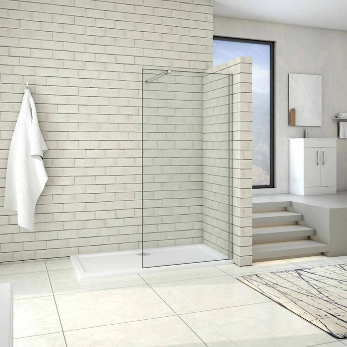 Walk in 8 Shower screen, easy clean Glass