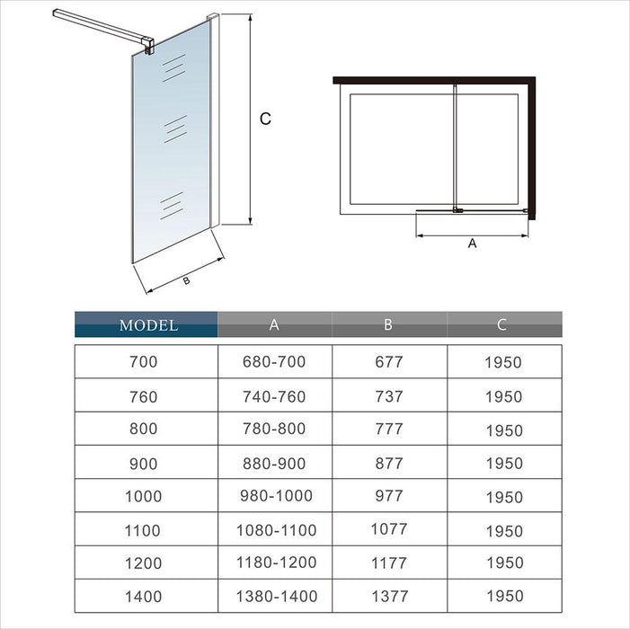 AICA shower enclosure shower door