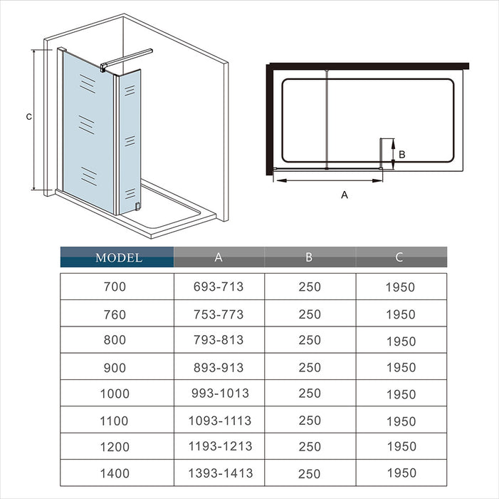 AICA shower enclosure shower door