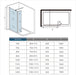 AICA shower enclosure shower door