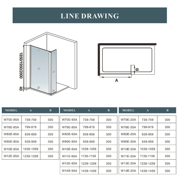 AICA shower enclosure shower door