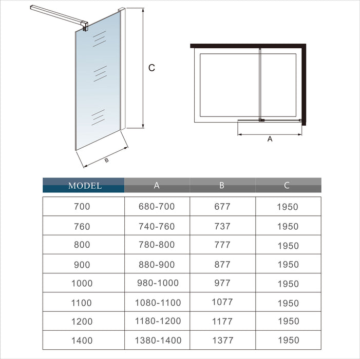 AICA shower enclosure shower door