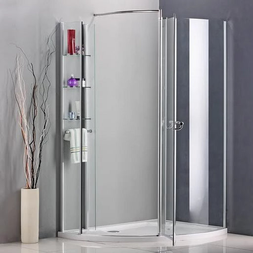 Walk In AICA shower enclosure, Pivot door Wet Room Cubicle with Stone Tray