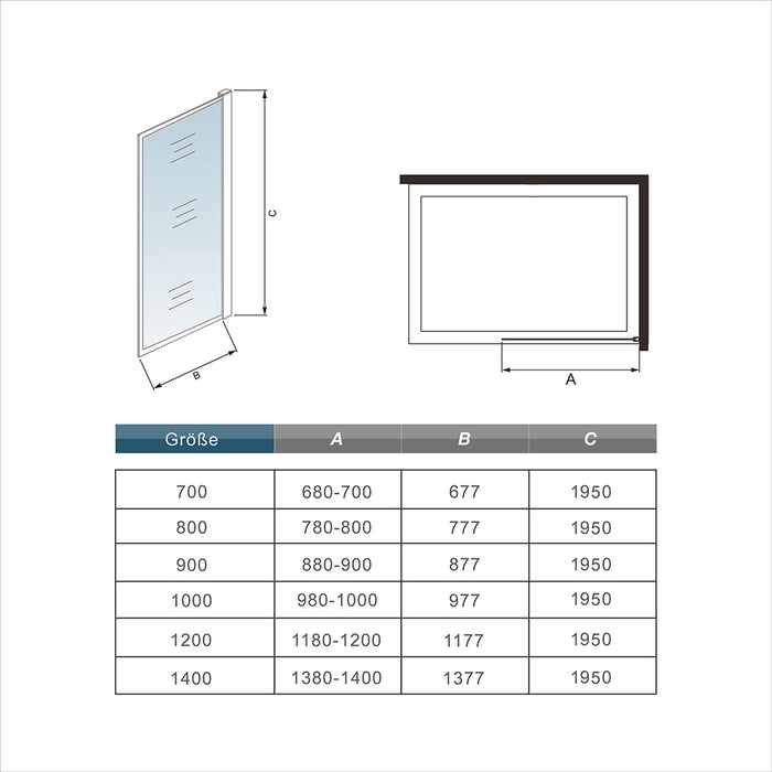 AICA shower enclosure shower door