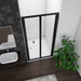 AICA-bathrooms-Black-Bi fold-Shower-Glass-Door-70cm-5