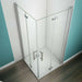 1850 Hinge Bifold Pivot Shower, door, AICA shower enclosure White Stone Tray