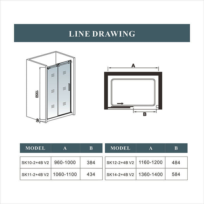 AICA-bathrooms-Sliding-Shower-Enclosure-Frameless-Door-5