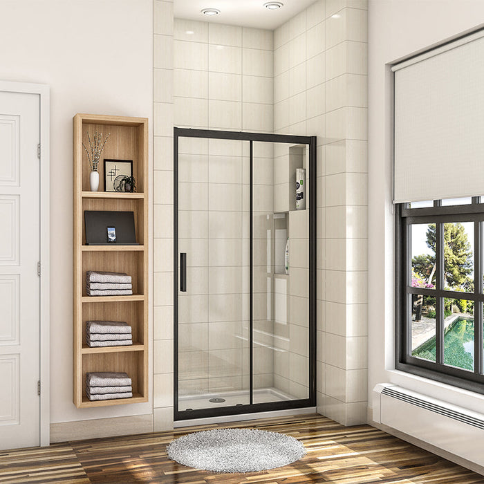 AICA-bathrooms-Black-Shower-Enclosure-1200mm-NANO-Sliding-1